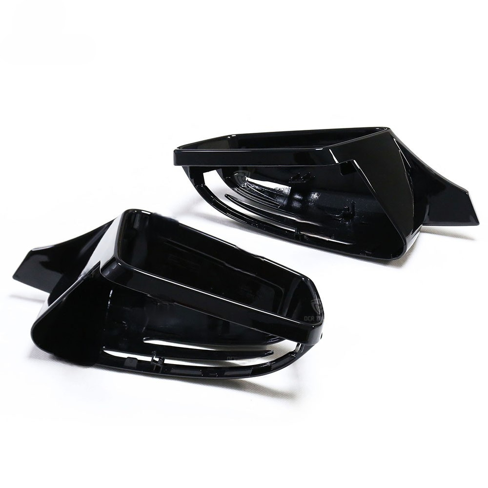 Pair Carbon Fiber Pattern Mirror Cover Caps For Mercedes A/B/C/E/GLA Class (W204, W212, W176 Etc.) - Exterior Styling