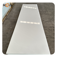 Grande dalle en acrylique à motif marbre moderne, surface solide, panneau imperméable pour la décoration des comptoirs de cuisine et de salle de bain