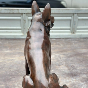 Tùy Chỉnh Đồng Mô Phỏng <span class=keywords><strong>Wolf</strong></span> Dog Điêu Khắc Ngoài Trời Trang Trí Nghệ Thuật Cho Vườn Hoặc Đền 1 Năm Bảo Hành - Product Image 4