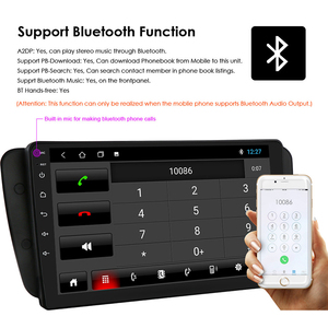 Reproductor de radio estéreo de 4 núcleos Android Carplay de 9 pulgadas con función GPS de pantalla táctil para Seat <span class=keywords><strong>Ibiza</strong></span> 2008-2015 incluye ayuda de marcha atrás - Product Image 3