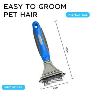 Prix d'usine – Produits de nettoyage et de toilettage pour animaux – Peigne à double face en acier inoxydable avec picots – Éliminateur de poils de chien – Caractéristique durable - Product Image 3