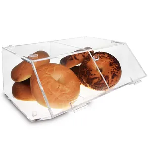 Acrylic Bánh Pizza Hiển Thị Trường Hợp Nhựa Bánh Mì Bánh Tủ Thực Phẩm Hiển Thị - Product Image 2