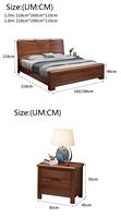 Lit de rangement moderne 1.5/1.8 pour chambre simple et double, hôtel, appartement, livraison directe usine, mobilier de chambre, mobilier d'hôtel