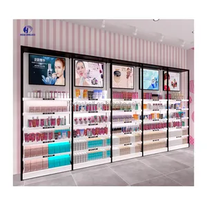 wholesale cosmetic makeup stand, shopping mall display, makeup display rack