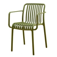 Chaises de salle à manger d'extérieur empilables modernes Sukavina |   Chaises de patio en métal pour hôtel, villa, cour, jardin, terrasse, balcon, mobilier