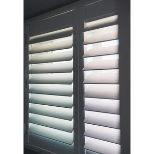 窓シャッター室内セキュリティ窓シャッター屋外アルミプランテーションシャッタールーバー窓 - Product Image 2