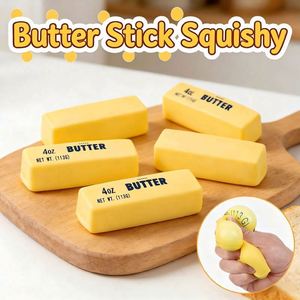 Juguete Antiestrés de Goma Ultra Suave con Forma de Barra de Queso y Barra de Mantequilla, de Levantamiento Lento, para Aliviar el Estrés en la Oficina - Product Image 2