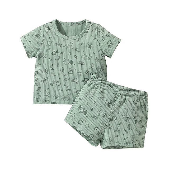 Summer Kids Clothing Sets Children's Short-sleeved T-shirt Two-piece Suit Designer Baby Clothes Sets