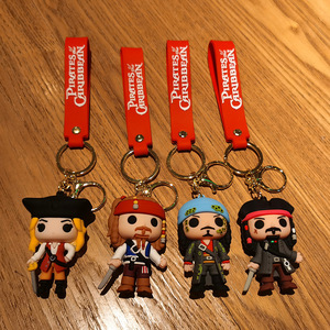 Nouveau Porte-clés Créatif <span class=keywords><strong>2024</strong></span> - Poupée <span class=keywords><strong>Pirate</strong></span> <span class=keywords><strong>des</strong></span> Caraïbes - Exquis Petit Pendentif - Anneau de Clé en Métal, PVC et Caoutchouc - Product Image 5
