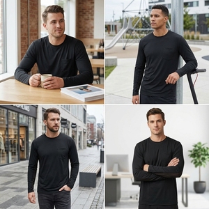 Logo personnalisé été hommes UPF 50 + T-shirt à manches longues <span class=keywords><strong>UV</strong></span> pêche randonnée <span class=keywords><strong>vêtements</strong></span> à séchage rapide chemise de sport <span class=keywords><strong>vêtements</strong></span> de <span class=keywords><strong>protection</strong></span> solaire - Product Image 6