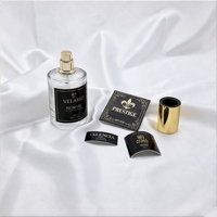 Étiquette adhésive personnalisée en relief, plaque en métal aluminium pour bouteilles de vin et de parfum, étiquettes d'emballage de haute qualité