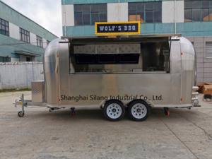 Amerikaanse Standaard 3 + 1 Gootsteen Ijs Camping Truck/Mobiele Friteuse Bakplaat Uitlaat Koffie Cake Camper Trailer - Product Image 4