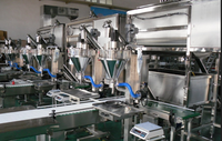 Machine de remplissage semi-automatique pour poudre sèche (farine, talc, protéines, épices, assaisonnements, café, lait en poudre) en bidons et bouteilles, capacité de 50g à 1000g, avec vis sans fin