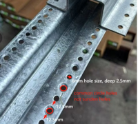 Poteau en fer écologique pour clôture en bois, treillis de jardin extérieur avec design 3D