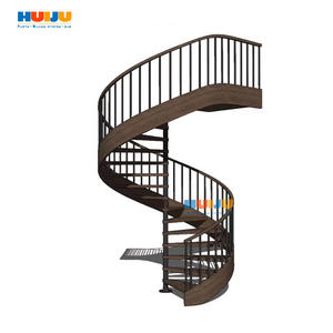 Precios <span class=keywords><strong>de</strong></span> <span class=keywords><strong>escalera</strong></span> <span class=keywords><strong>de</strong></span> caracol HJ Escaleras interiores <span class=keywords><strong>de</strong></span> metal modernas para exteriores Diseño <span class=keywords><strong>de</strong></span> <span class=keywords><strong>escalera</strong></span> <span class=keywords><strong>de</strong></span> <span class=keywords><strong>hierro</strong></span> forjado <span class=keywords><strong>exterior</strong></span> <span class=keywords><strong>de</strong></span> madera negra - Product Image 1