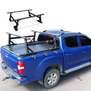 แร็คหลังคาแบบปรับได้สำหรับรถกระบะ 4x4 ยี่ห้อ Universal สำหรับ Hilux Revo 2023 Isuzu Dmax Canop พร้อมบันไดและแร็คบรรทุกสัมภาระบนกระบะ - Product Image 1