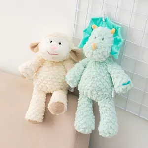 Benutzer definierte 38cm weiche Schafe Plüsch Spielzeug puppe Hersteller OEM ausgestopfte Puppe Tier Spielzeug Baby Geburtstags geschenk