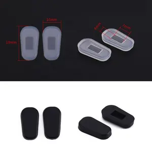 Anti Slip Soft Silicone Eyewear Nose Pad Covers For Sport Sunglasses