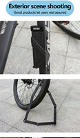 Antivol de vélo pliable compact et portable, conçu pour les vélos électriques, les trottinettes et les vélos de banlieue, avec finition de surface anti-corrosion