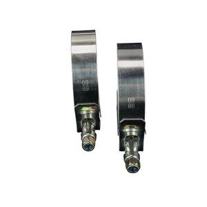 แคลมป์รัดท่อสแตนเลส 304T ขนาด 2.25 นิ้ว 60-68 มม. สำหรับท่อซิลิโคนเทอร์ไบน์ - Product Image 1