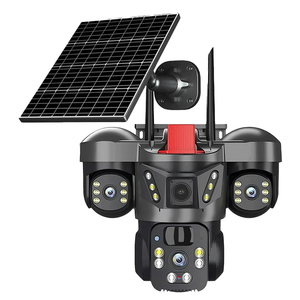 Cámara <span class=keywords><strong>de</strong></span> <span class=keywords><strong>Seguridad</strong></span> Inteligente V380pro 15MP Pro con 3 Lentes, 3 Pantallas, 4G WIFI, Panel Solar, Batería, PTZ, IA, Visión Nocturna a Color <span class=keywords><strong>para</strong></span> CCTV - Product Image 1