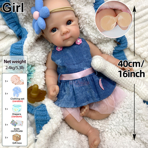 ตุ๊กตาเด็กเกิดใหม่ Bettie ทำมือจากซิลิโคนทั้งตัว ขนาด 12/16 นิ้ว ตาเปิด น่ารัก สัมผัสเหมือนจริง มีน้ำหนัก  พร้อมผมสั่งทำพิเศษ จากโรงงาน - Product Image 2