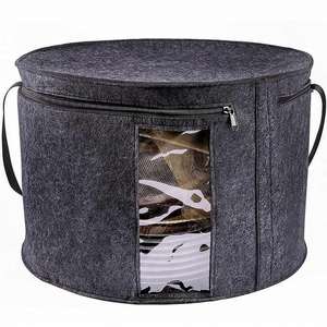 Lightweight Collapsible Travel Pop-up Felt Hat <b>Storage</b> <b>Bag</b> for Wardrobe Use - Product Image 1
