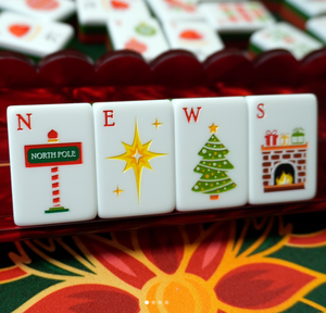 High‑quality Clearance Royal Christmas Red Nut Clip Mahjong Tiles Limited Edition Premium Quality - Product Image 2