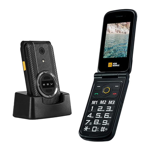 AGM M8 FLIP OEM/ODM Jewish Kosher 4g Flip Phone Waterproof 1500mAh Hebrew Keypad Feature Phones Flip Phone Kosher with Israel