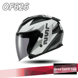 Casco de Motocicleta <span class=keywords><strong>LS2</strong></span> OF626 Nuevo, Material ABS, Media Cara, Doble Visera, Cierre Rápido, Diseño Gráfico, Forro de Poliéster, para Hombre y Mujer - Product Image 6