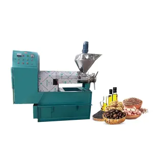 Electric heating automatic spiral oil press commercial soybean oil corn oil press machine