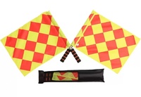 Drapeau d'arbitre d'équipement d'entraînement de football en gros avec commande de frontière et drapeau de patrouille