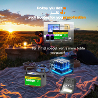 Station d'alimentation portable 300W à énergie solaire avec batterie LiFePO4 15A/192Wh et onduleur à onde sinusoïdale modifiée pour voiture, camping-car, PUS