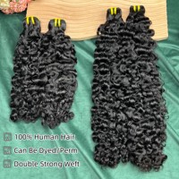 Extensions de cheveux humains vierges bruts indiens et birmans bouclés, alignés aux cuticules, pour femmes - Fournisseurs de dropshipping