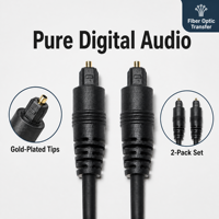 Câble audio optique numérique SPDIF Toslink mâle-mâle à embout carré en PVC pour HDTV/projecteur ou équipement audio 1m