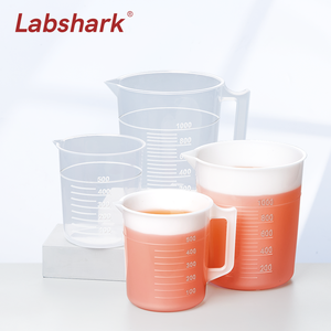 Labshark 250ml 500ml Labor verdickter Plastik becher mit Griff Messbecher - Product Image 4