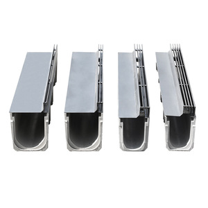Stainless Steel U Channel Drainage Ditch 200x50x1000mm Perforated 304 Grade Engineering Paving Cover Plate Customization - Product Image 1