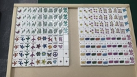 Tuiles de Mahjong américaines en acrylique personnalisées Hansail OEM et table – Portables, durables, pour 2 à 4 joueurs, style contemporain de luxe, tendance aux États-Unis