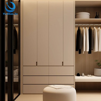 Armoire sur mesure de style minimaliste moderne avec solution de rangement gain de place pour les designers d'intérieur