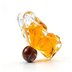 Butterfly Clear Glass Perfume <b>Bottle</b> 85ml Empty Fragrance Spray <b>Bottle</b> with Round Cap Cosmetic Packaging - Product Image 4