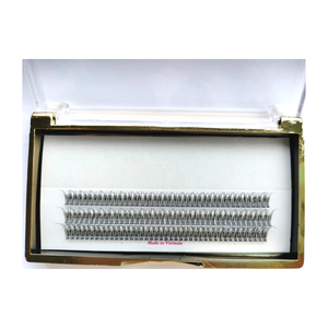 Professionnel personnalisé CC Curl beauté doux lisse naturel longue épaisse synthétique queue de poisson Extensions de cils couleur noire à la main - Product Image 5