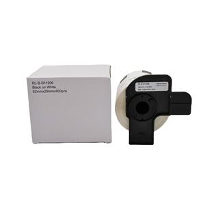 <span class=keywords><strong>Bonne</strong></span> qualité DK11209 Compatible continu 62mm * 29mm auto-adhésif blanc papier <span class=keywords><strong>adresse</strong></span> étiquette ruban Dk11209 pour imprimante Brother QL - Product Image 1