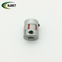 Accouplement en aluminium 12X16mm | D30-L35 avec élément flexible étoile en plastique dur, léger