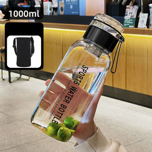 <span class=keywords><strong>Bouteille</strong></span> d'eau en verre borosilicate à large ouverture, grand volume, pour le sport, le <span class=keywords><strong>thé</strong></span>, les fruits infusés, 750 ml/1 L/2 L - Product Image 2