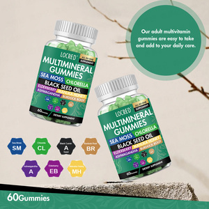 Gommes multiminérales Complément alimentaire tout-en-un avec racine <span class=keywords><strong>de</strong></span> bardane, mousse <span class=keywords><strong>de</strong></span> mer, chlorella, ashwagandha, <span class=keywords><strong>miel</strong></span> <span class=keywords><strong>de</strong></span> <span class=keywords><strong>Manuka</strong></span> pour soutenir l'immunité - Product Image 6