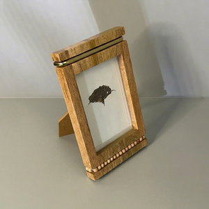 Handmade Wooden Photo <b>Frame</b> Rectangular Tabletop Vertical Rustic Decorative <b>Picture</b> <b>Frame</b> 4x6 Inches - Product Image 1
