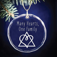 Ornement de noël en cristal K9, produit de fabrication, ornement rond, blanc, pendentif pour décoration
