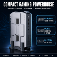 Mini PC FC9 Intel Core I7-13700H GTX3060 12 Go DDR4 64 Go M.2 4 To Double RJ45 WiFi 5 Windows 11 Linux OEM Ports USB3.2