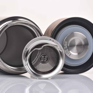 MEDO 500ml木目色蓋ステンレス鋼二重壁断熱真空フラスコ茶インフューザー水筒 - Product Image 5