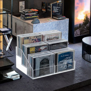 Caja de Almacenamiento de <span class=keywords><strong>CD</strong></span> Escalonada Transparente, Moderna y Ecológica, Exhibidor de Acrílico de Alta Gama para Escritorio - Product Image 5